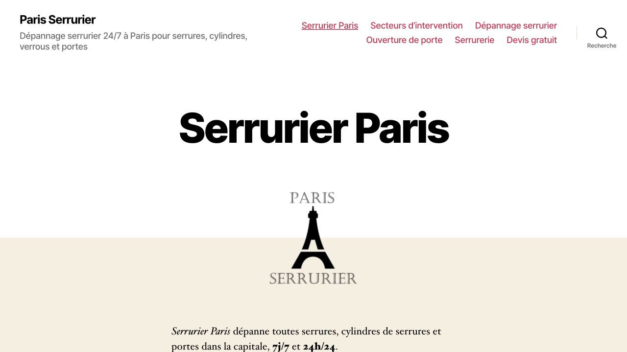 Capture du site de Serrurerie Meunier