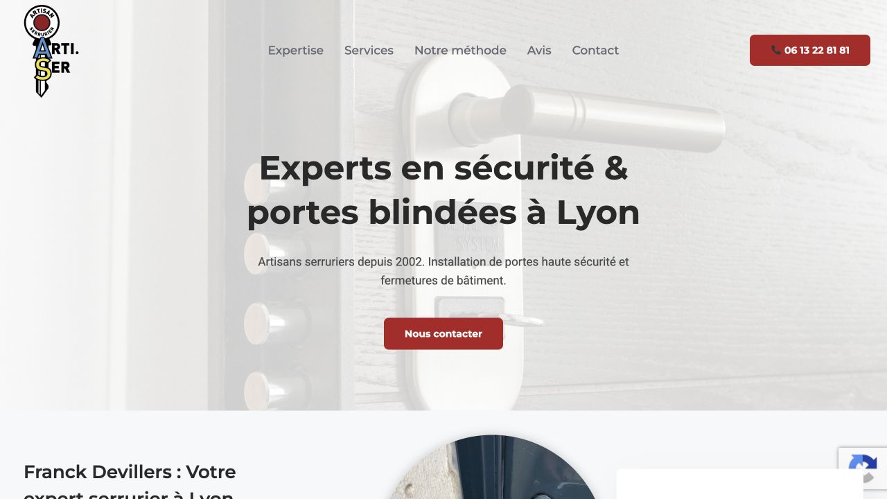 Capture du site de Arti.Ser